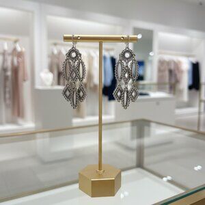 Premier Designs Chandelier Earrings, Silver Detailed Hook Dangle Style